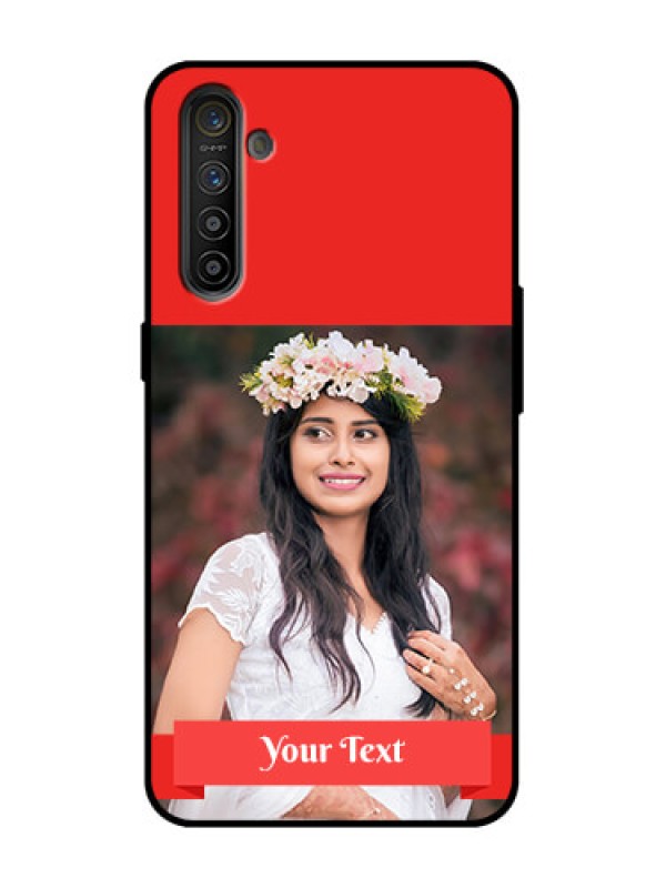 Custom Realme X2 Custom Metal Phone Case - Simple Red Color Design