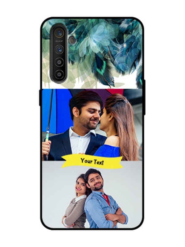 Custom Realme X2 Custom Metal Phone Case - Image With Boho Peacock Feather Design