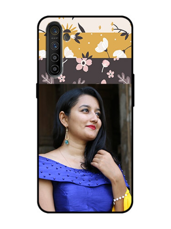 Custom Realme X2 Custom Metal Phone Case - Stylish Floral Design