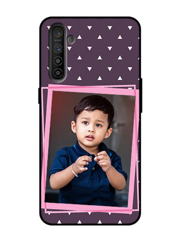 Custom Realme X2 Custom Metal Phone Case - Triangle Pattern Dotted Design