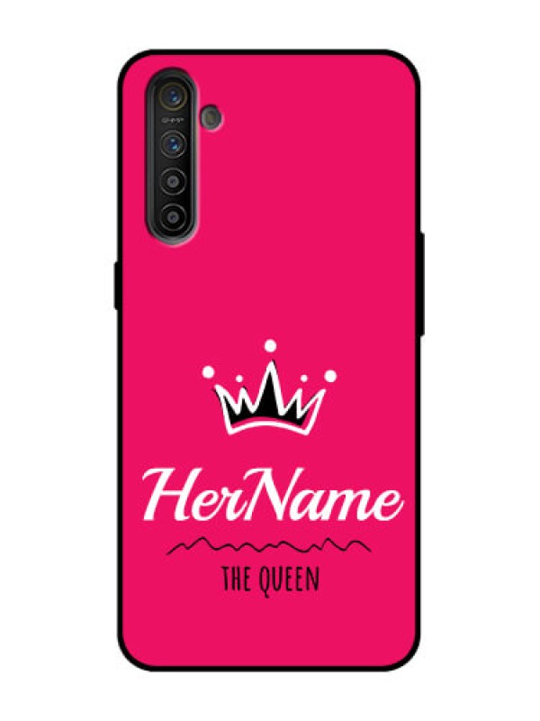 Custom Realme X2 Custom Metal Phone Case - Queen With Name Design