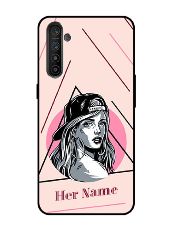 Custom Realme X2 Custom Metal Phone Case - Rockstar Girl Design