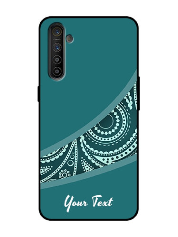 Custom Realme X2 Custom Metal Phone Case - Semi Visible Floral Design