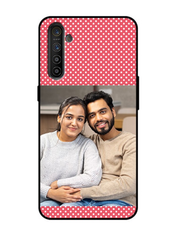 Custom Realme XT Custom Metal Phone Case - White Dotted Design