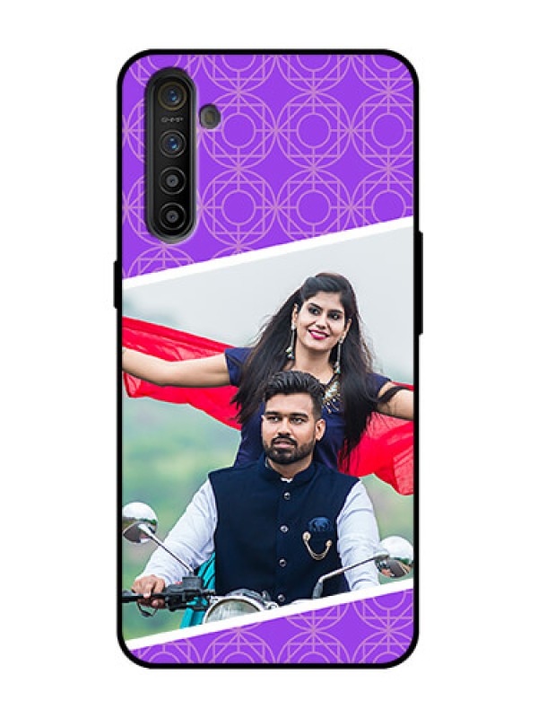 Custom Realme XT Custom Metal Phone Case - Violet Color Pattern Design