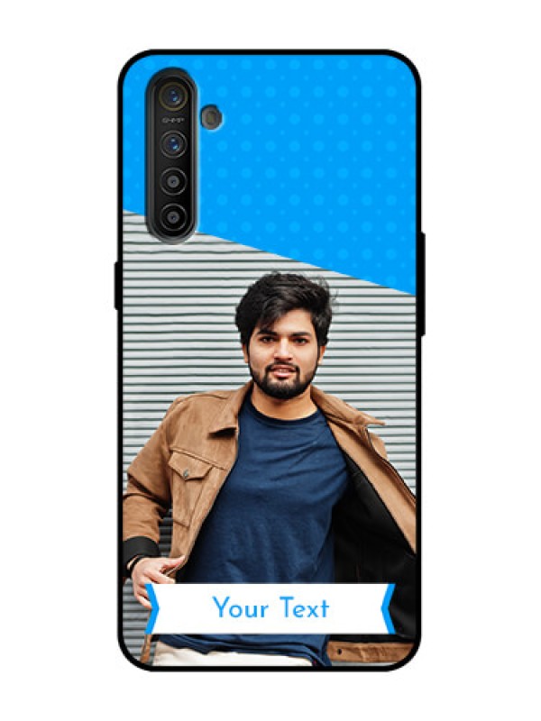 Custom Realme XT Custom Metal Phone Case - Simple Blue Color Design