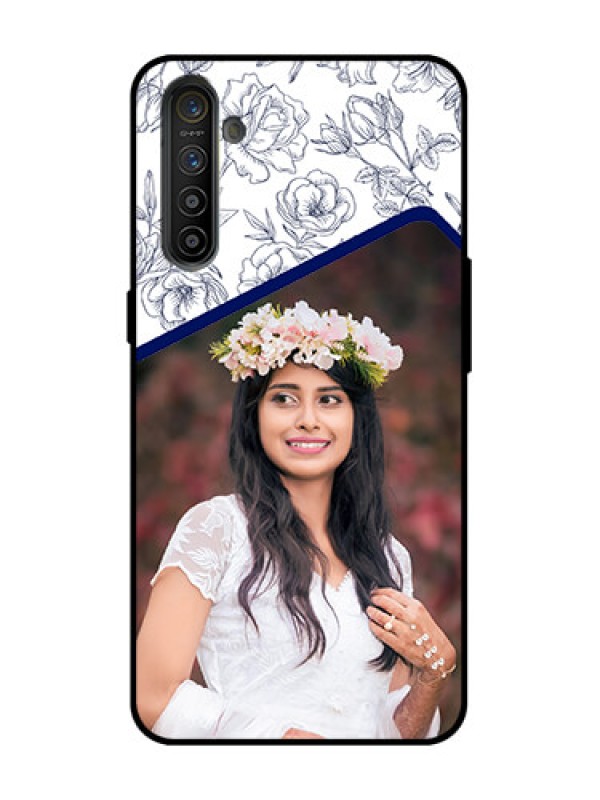 Custom Realme XT Custom Metal Phone Case - Classy Floral Design