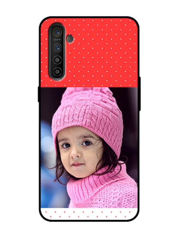 Custom Realme XT Custom Metal Phone Case - Red Pattern Design