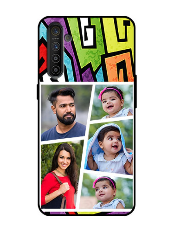 Custom Realme XT Custom Metal Phone Case - Graffiti Pattern Design