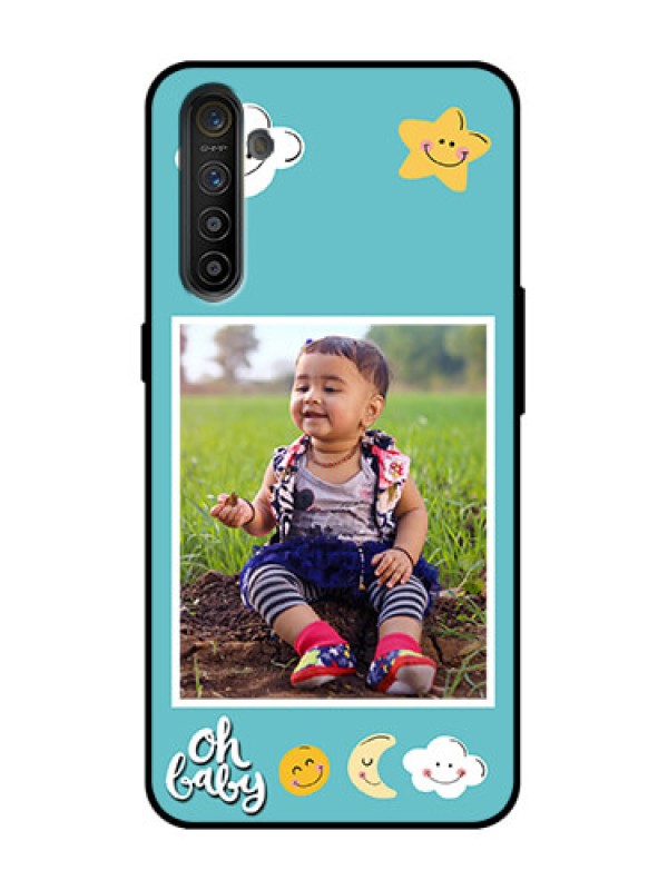 Custom Realme XT Custom Metal Phone Case - Smiley Kids Stars Design