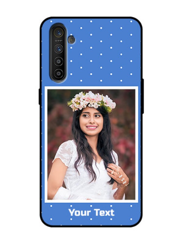 Custom Realme XT Custom Metal Phone Case - Polka Dots Design