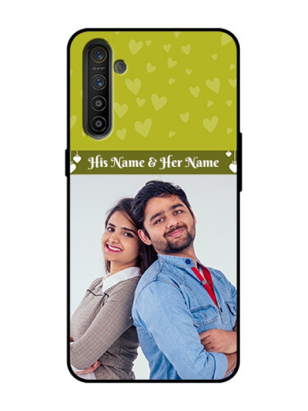Custom Realme XT Custom Metal Phone Case - You and Me Heart Design