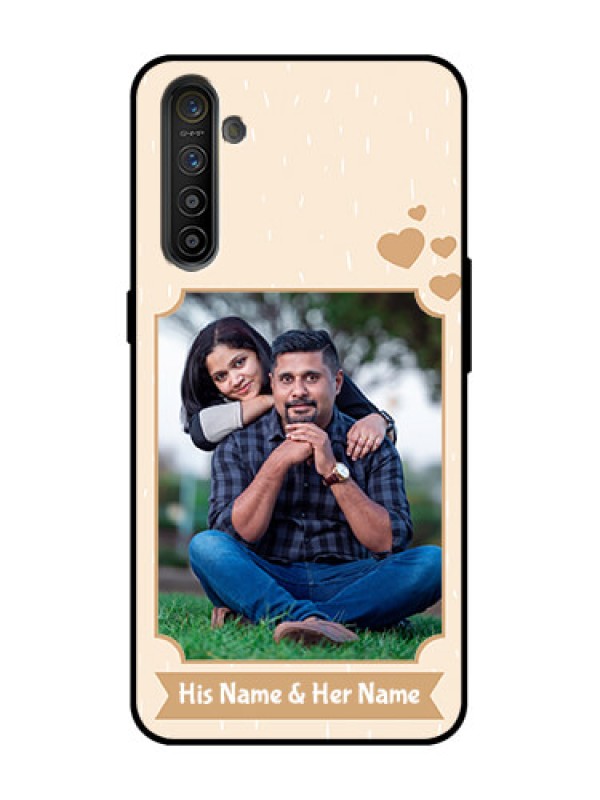 Custom Realme XT Custom Metal Phone Case - With Confetti Love Design