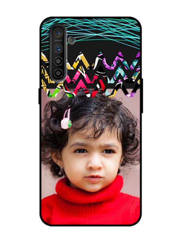 Custom Realme XT Custom Metal Phone Case - Neon Abstract Design