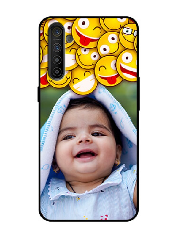 Custom Realme XT Custom Metal Phone Case - With Smiley Emoji Design