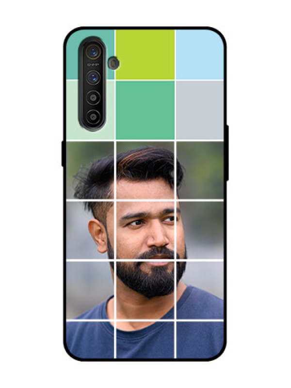 Custom Realme XT Custom Metal Phone Case - With White Box Pattern