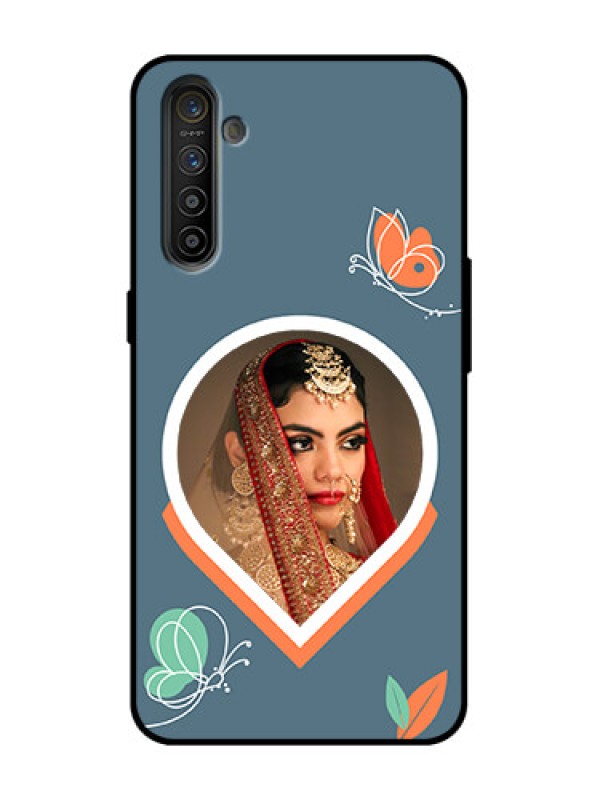 Custom Realme XT Custom Metal Phone Case - Droplet Butterflies Design