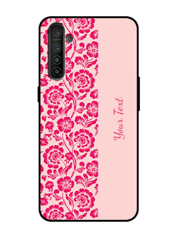 Custom Realme XT Custom Metal Phone Case - Attractive Floral Pattern Design