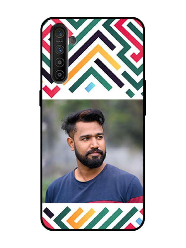 Custom Realme XT Custom Metal Phone Case - Colorful Maze Pattern Design