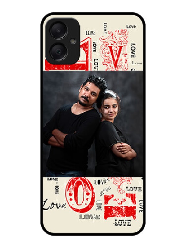 Custom Galaxy A05 Custom Metal Phone CaseTrendy Love Design Case