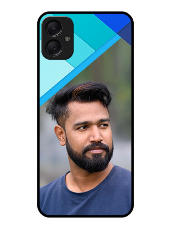 Custom Galaxy A05 Custom Metal Phone CaseBlue Pattern Design