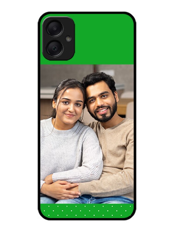 Custom Galaxy A05 Custom Metal Phone CaseGreen Pattern Design