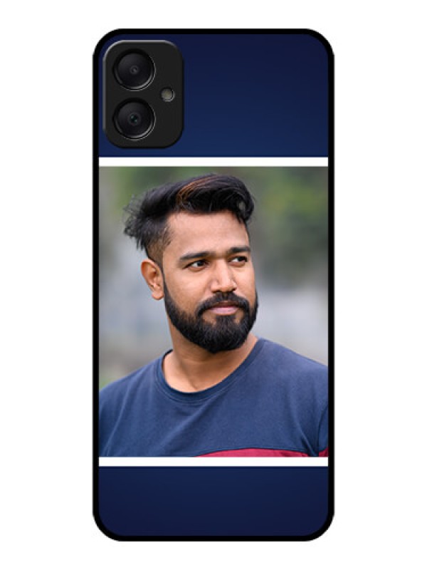 Custom Galaxy A05 Custom Metal Phone CaseSimple Royal Blue Design