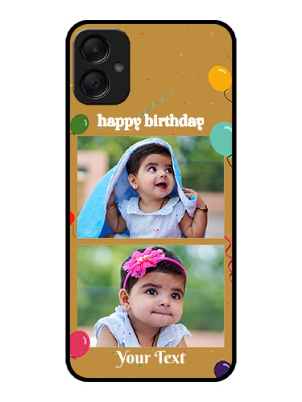 Custom Galaxy A05 Custom Metal Phone CaseImage Holder With Birthday Celebrations Design