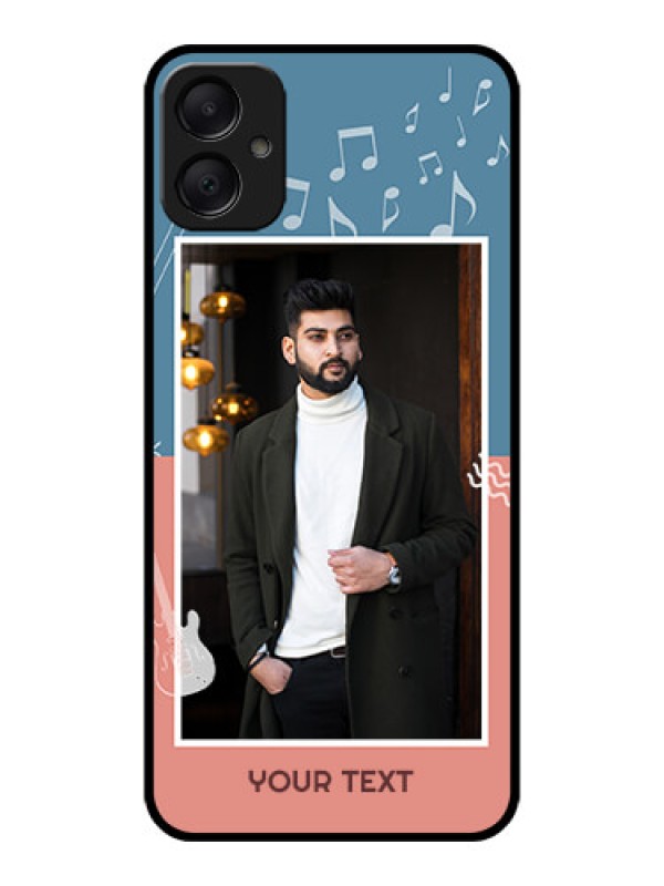 Custom Galaxy A05 Custom Metal Phone CaseWith Color Musical Note Design