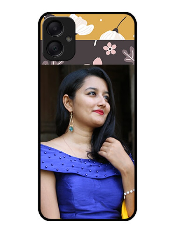 Custom Galaxy A05 Custom Metal Phone CaseStylish Floral Design