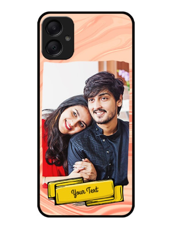 Custom Galaxy A05 Custom Metal Phone CaseMarble Texture Design