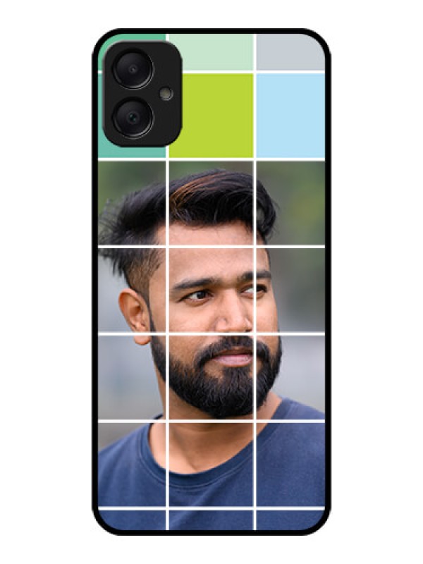 Custom Galaxy A05 Custom Metal Phone CaseWith White Box Pattern