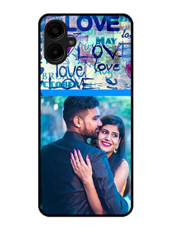 Custom Galaxy A06 Custom Metal Phone CaseColorful Love Design
