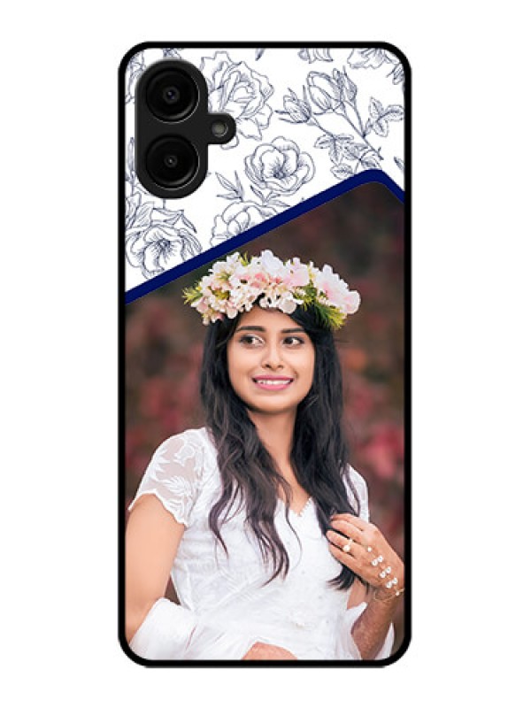 Custom Galaxy A06 Custom Metal Phone CaseClassy Floral Design