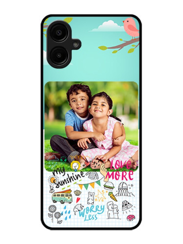 Custom Galaxy A06 Custom Metal Phone CaseDoodle Love Design