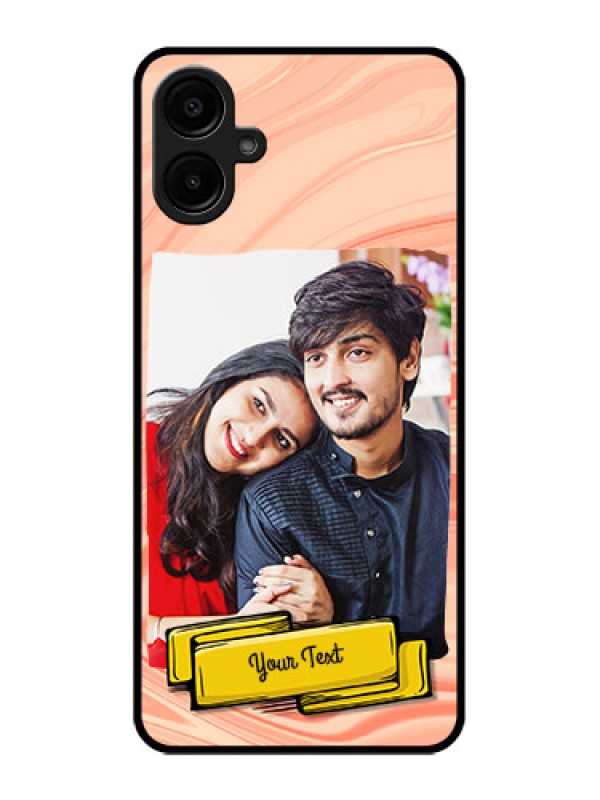 Custom Galaxy A06 Custom Metal Phone CaseMarble Texture Design