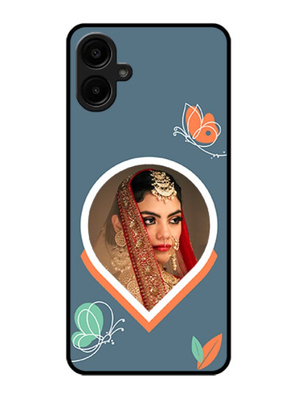 Custom Galaxy A06 Custom Metal Phone CaseDroplet Butterflies Design