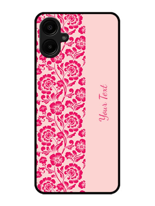 Custom Galaxy A06 Custom Metal Phone CaseAttractive Floral Pattern Design