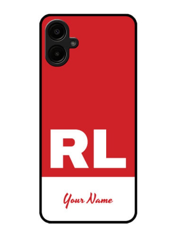 Custom Galaxy A06 Custom Metal Phone CaseDual Tone Custom Text Design