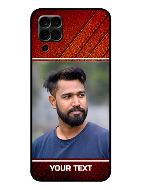 Custom Galaxy A12 Custom Metal Phone Case - Leather Phone Case Design