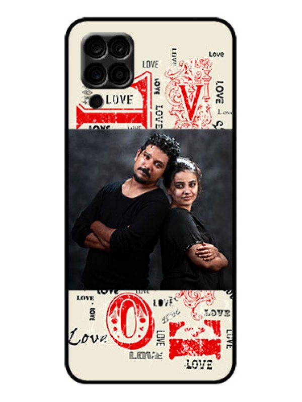 Custom Galaxy A12 Custom Metal Phone Case - Trendy Love Design Case