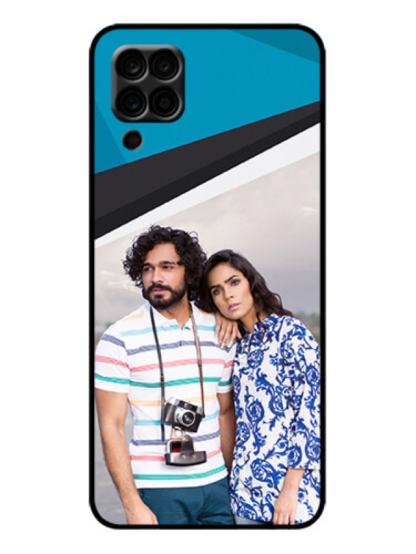 Custom Galaxy A12 Custom Metal Phone Case - Simple Pattern Photo Upload Design
