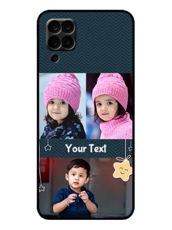 Custom Galaxy A12 Custom Metal Phone Case - Hanging Stars Design