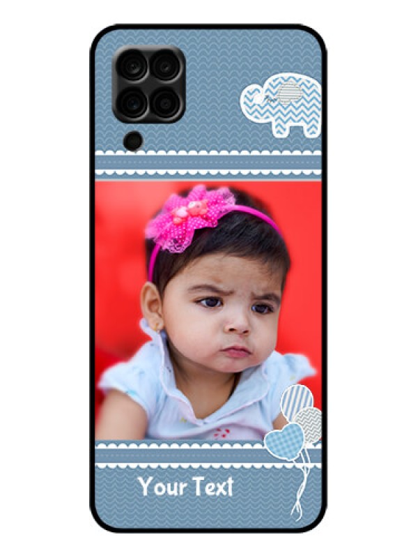 Custom Galaxy A12 Custom Metal Phone Case - With Kids Pattern Design
