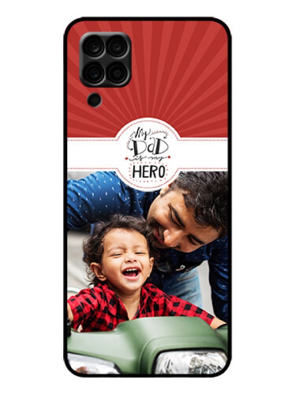 Custom Galaxy A12 Custom Metal Phone Case - My Dad Hero Design