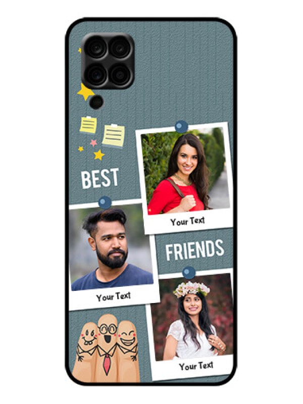 Custom Galaxy A12 Custom Metal Phone Case - Sticky Frames And Friendship Design