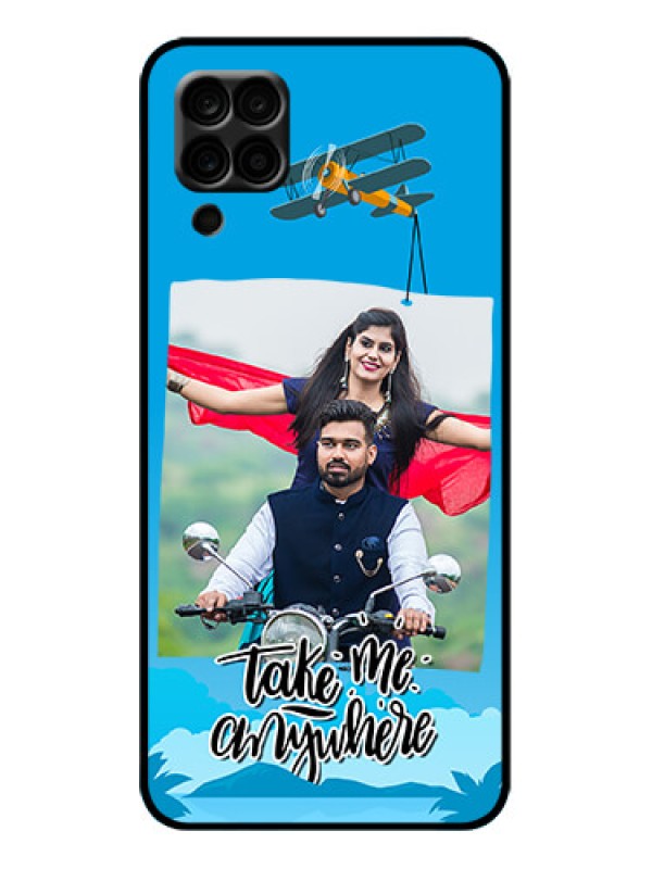 Custom Galaxy A12 Custom Metal Phone Case - Traveller Design