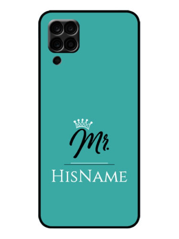 Custom Galaxy A12 Custom Metal Phone Case - Mr With Name Design