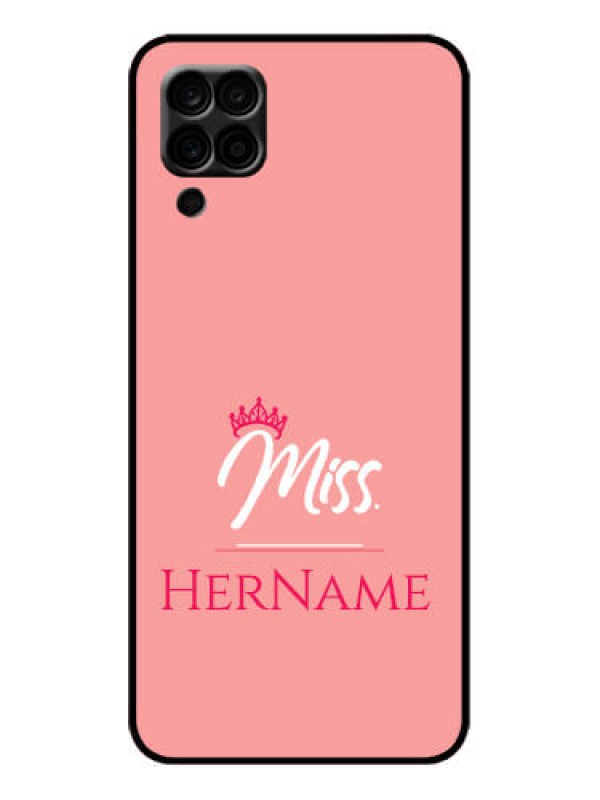 Custom Galaxy A12 Custom Metal Phone Case - Mrs With Name Design