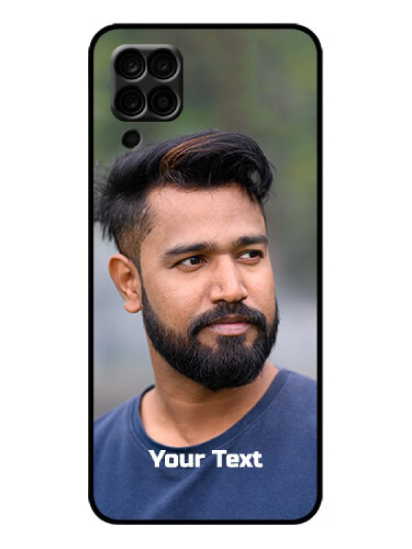 Custom Galaxy A12 Custom Metal Phone Case - Photo With Text Design